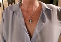 Pendente Cameo Italiano Donna Classica in Argento Madreperla P19 - P19